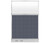 Configurable Acoustic Cubicle Partition Electric Hush Panel 4' x 6' Ocean Woven Fabric Frosted Window w/ Electric Channel