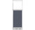 Configurable Acoustic Cubicle Partition Electric Hush Panel 2' x 6' Ocean Woven Fabric Frosted Window w/ Electric Channel