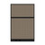 Configurable Acoustic Cubicle Partition Electric Hush Panel 4' x 6' Slate Woven Fabric Black Trim