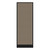 Configurable Acoustic Cubicle Partition Electric Hush Panel 2' x 6' Slate Woven Fabric Black Trim