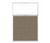 Portable and Acoustic Partition Hush Panel Configurable Cubicle Partition 4' x 6' W/ Window Slate Woven Fabric Clear Window