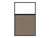 Portable and Acoustic Partition Hush Panel Configurable Cubicle Partition 4' x 6' W/ Window Slate Woven Fabric Clear Window Black Trim