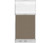 Configurable Acoustic Cubicle Partition Electric Hush Panel 3' x 6' Slate Woven Fabric Clear Fluted Window w/ Electric Channel