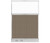 Configurable Acoustic Cubicle Partition Electric Hush Panel 4' x 6' Slate Woven Fabric Clear Window w/ Electric Channel