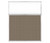 Portable and Acoustic Partition Hush Panel Configurable Cubicle Partition 5' x 6' W/ Window Slate Woven Fabric Clear Window