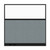 Configurable Acoustic Cubicle Partition Electric Hush Panel 6' x 6' W/Window Powder Blue Woven Fabric Clear Window Black Trim