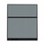 Configurable Acoustic Cubicle Partition Electric Hush Panel 5' x 6' Powder Blue Woven Fabric Black Trim