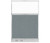 Configurable Acoustic Cubicle Partition Electric Hush Panel 4' x 6' Powder Blue Woven Fabric Frosted Window w/ Electric Channel