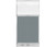 Configurable Acoustic Cubicle Partition Electric Hush Panel 3' x 6' Powder Blue Woven Fabric Clear Fluted Window w/ Electric Channel