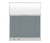 Configurable Acoustic Cubicle Partition Electric Hush Panel 5' x 6' Powder Blue Woven Fabric Frosted Window w/ Electric Channel