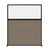 Hush Screen Portable Partition 5' x 6' Speckled Gray Fabric Frosted Window Without Wheels Black Trim