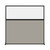 Hush Screen Portable Partition 6' x 6' Speckled Gray Fabric Clear Window Without Wheels Black Trim