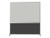 DivideWrite Portable Whiteboard Partition 6' x 6' Ash Gray Fabric - Silver Trim