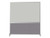 DivideWrite Portable Whiteboard Partition 6' x 6' Cloud Gray Fabric - Silver Trim