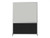 DivideWriteª Portable Whiteboard Partition 5' x 6' Black Fabric - Silver Trim