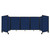 Room Divider 360¨ Folding Portable Partition 14' x 4' Navy Blue Fabric