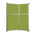 Operable Wall™ Folding Room Divider 7'11" x 10'3/4" Lime Green Fabric - Silver Trim