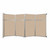 Operable Wallª Folding Room Divider 15'7" x 8'5-1/4" Beige Fabric - Silver Trim