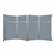 Operable Wall™ Folding Room Divider 15'7" x 8'5-1/4" Powder Blue Fabric - Silver Trim