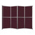 Operable Wallª Folding Room Divider 15'7" x 12'3" Cranberry Fabric - Silver Trim
