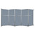 Operable Wall Folding Room Divider 19'6" x 10'3/4" Steel Blue Fabric - Silver Trim