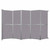 Operable Wallª Folding Room Divider 19'6" x 12'3" Cloud Gray Fabric - Silver Trim