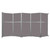 Operable Wall Folding Room Divider 19'6" x 10'3/4" Speckled Gray Fabric - Silver Trim