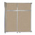 Operable Wall™ Sliding Room Divider 6'10" x 8'5-1/4" Rye Fabric - Silver Trim