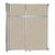 Operable Wall™ Sliding Room Divider 6'10" x 8'5-1/4" Sand Fabric - Silver Trim