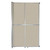 Operable Wall™ Sliding Room Divider 6'10" x 12'3" Sand Fabric - Silver Trim