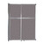 Operable Wall™ Sliding Room Divider 6'10" x 10'3/4" Slate Fabric - Silver Trim