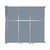 Operable Wall™ Sliding Room Divider 9'9" x 10'3/4" Powder Blue Fabric - Silver Trim