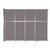 Operable Wall Sliding Room Divider 12'8" x 10'3/4" Speckled Gray Fabric - Silver Trim