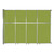 Operable Wall™ Sliding Room Divider 12'8" x 10'3/4" Lime Green Fabric - Silver Trim