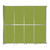 Operable Wall™ Sliding Room Divider 12'8" x 12'3" Lime Green Fabric - Silver Trim