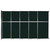 Operable Wallª Sliding Room Divider 15'7" x 10'3/4" Forest Green Fabric - Silver Trim