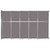 Operable Wall Sliding Room Divider 15'7" x 10'3/4" Speckled Gray Fabric - Silver Trim