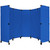 MP10 Economical Folding Portable Partition 10' x 6' Blue  Canvas