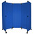 MP10 Economical Folding Portable Partition 6' x 6' Blue  Canvas