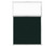 Portable and Acoustic Partition Hush Panelª Configurable Cubicle Partition 4' x 6' Forest Green Fabric Clear Window