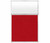 4' x 6' W/ Window Red Fabric Frosted Window