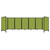 Room Divider 360¨ Folding Portable Partition 19'6" x 5' Lime Green Fabric