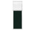 Portable and Acoustic Partition Hush Panelª Configurable Cubicle Partition 2' x 6' Forest Green Fabric Clear Fluted Window