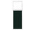 Portable and Acoustic Partition Hush Panelª Configurable Cubicle Partition 2' x 6' Forest Green Fabric Clear Window