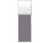 Portable and Acoustic Partition Hush Panel Configurable Cubicle Partition 2' x 6' W/ Window Speckled Gray Fabric Frosted Window
