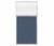 3' x 6' W/ Window Ocean Fabric Clear Fluted Window
