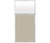 3' x 6' W/ Window Sand Fabric Frosted Window