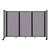 Room Divider 360¨ Folding Portable Partition 8'6" x 6' Cloud Gray Fabric