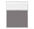 Portable and Acoustic Partition Hush Panel Configurable Cubicle Partition 5' x 6' W/ Window Speckled Gray Fabric Clear Fluted Window