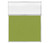 5' x 6' W/ Window Lime Green Fabric Clear Fluted Window